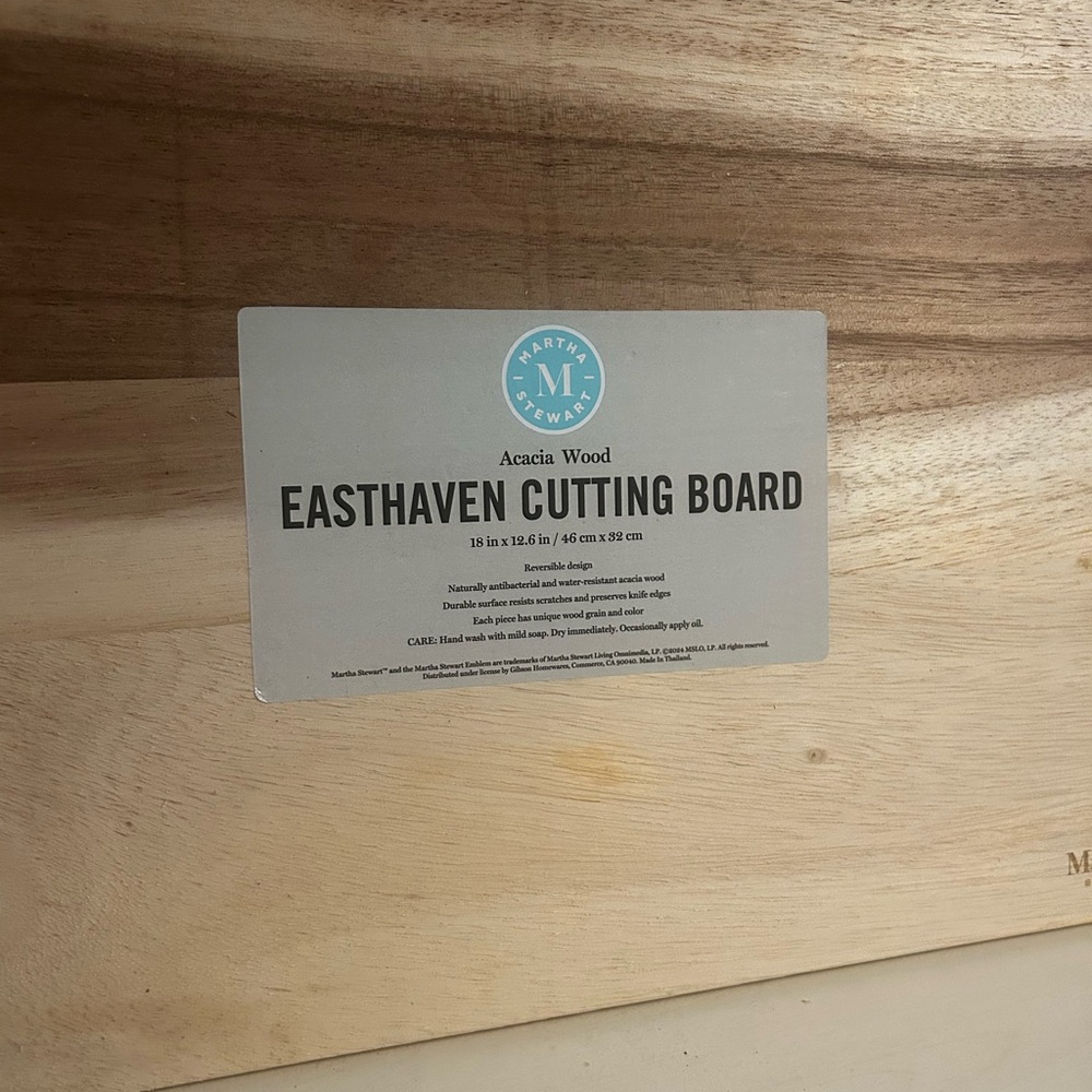 Martha Stewart Brown Kitchen Tools Cutting Board